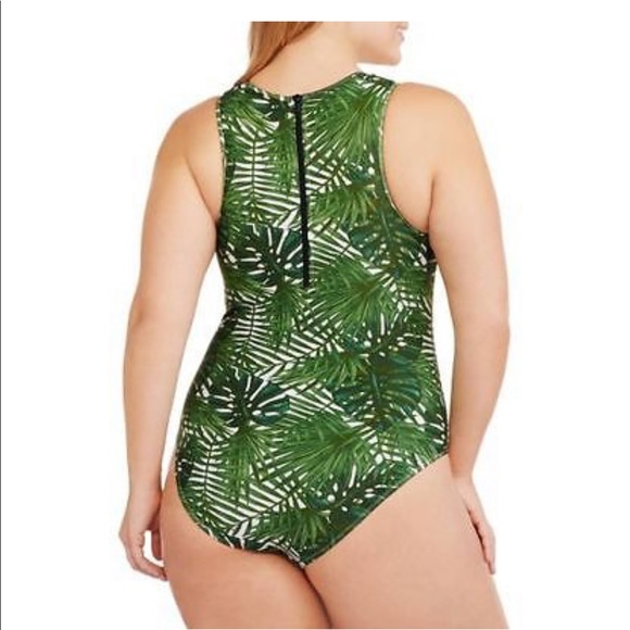 NWOT Marilyn Monroe tropical one piece swim - Picture 2 of 6